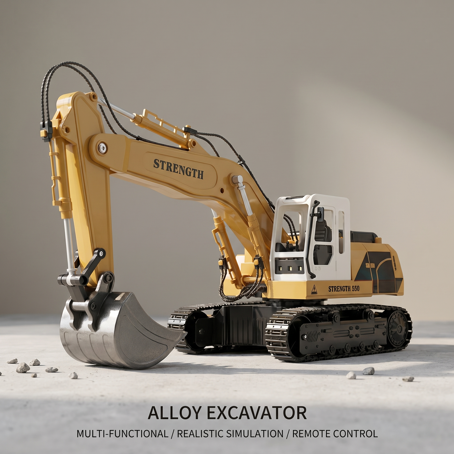 Professional Alloy Excavator Realistic Remote Control Construction Vehicle