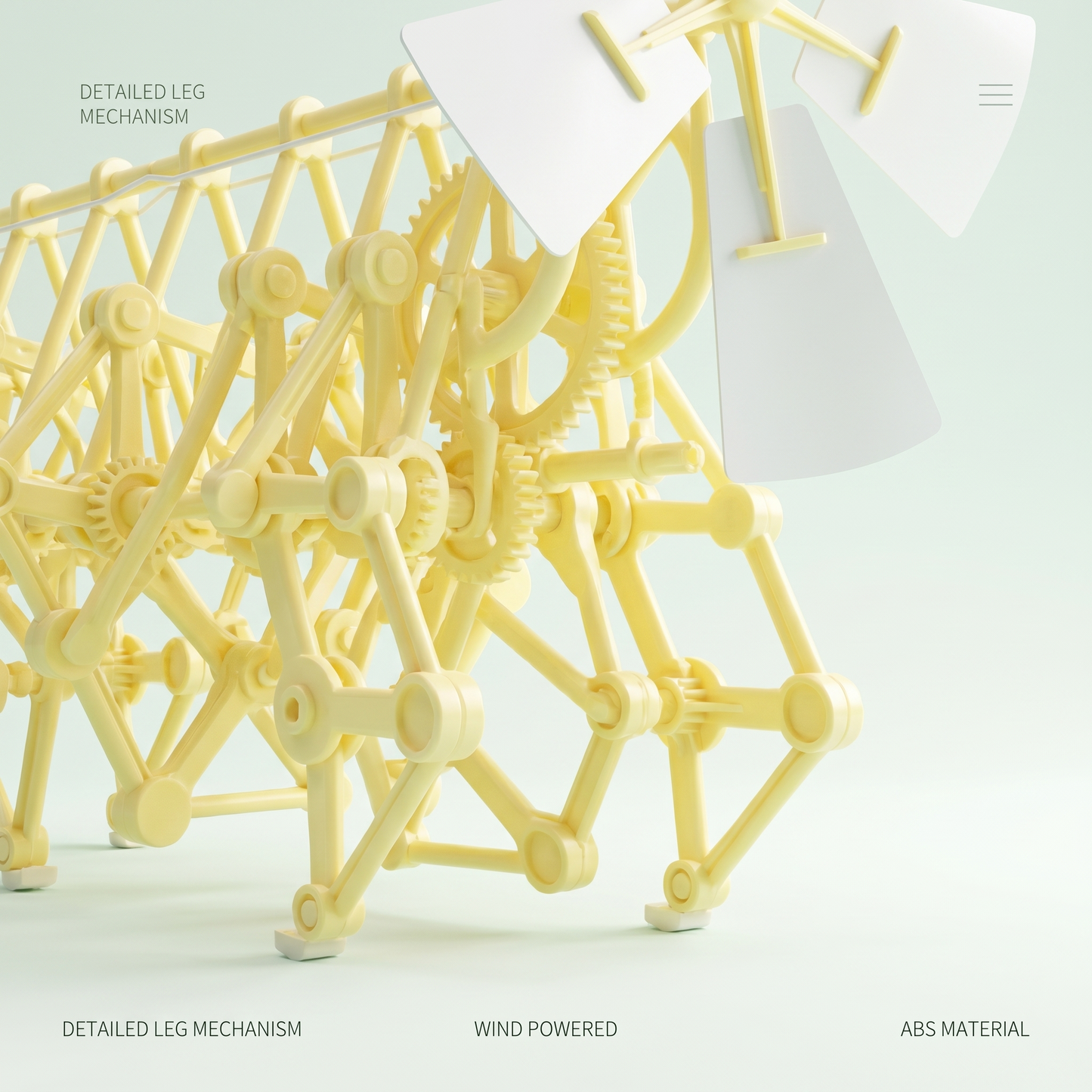 Wind Powered Walking Beast DIY Kit - Theo Jansen Inspired Strandbeest Toy