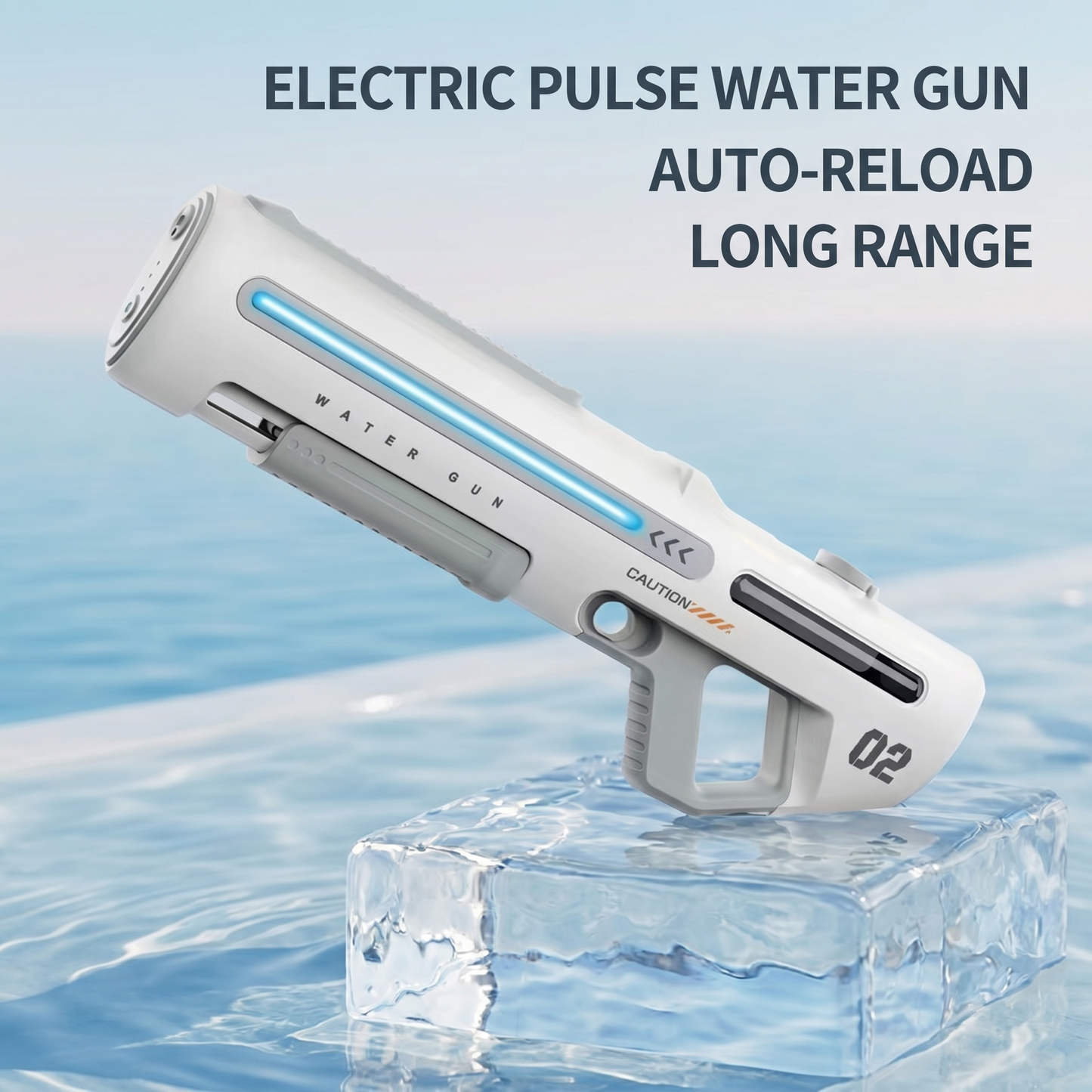 Future Flow Electric Water Gun - Automatic Refill Long Range with LED Lights