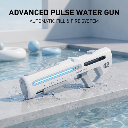 Future Flow Electric Water Gun - Automatic Refill Long Range with LED Lights