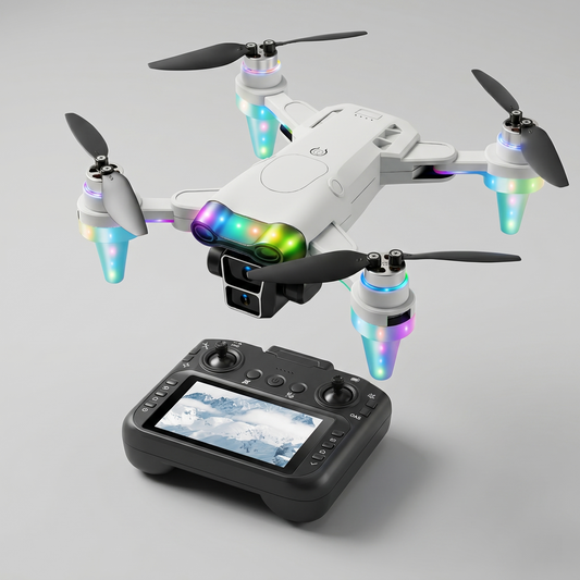 4.3'' Screen Drone GPS Aerial Photography - 4K HD Camera Stable Flight